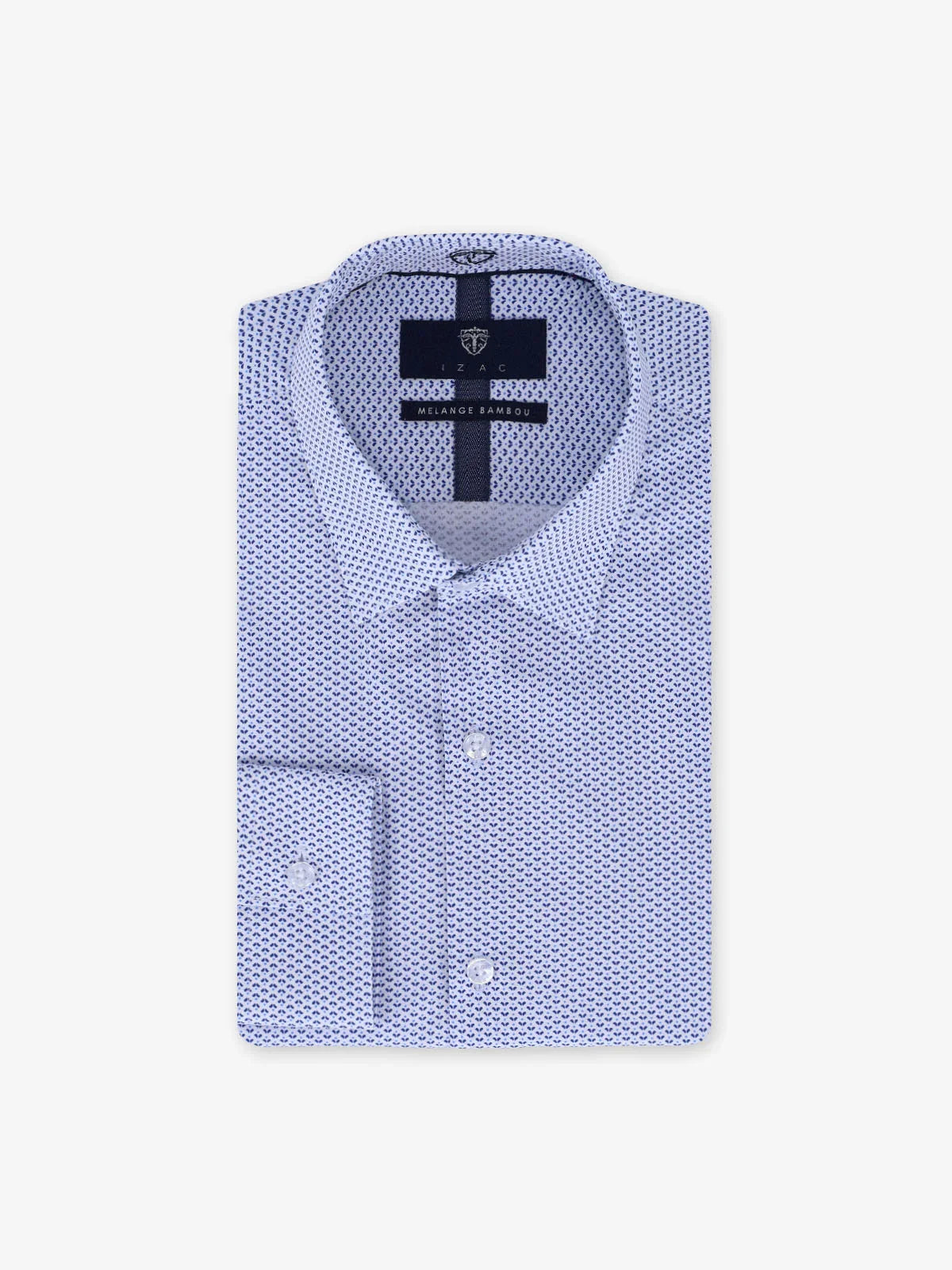 Chemise ville imprimée bleue - IZAC