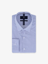 Chemise ville imprimée bleue - IZAC