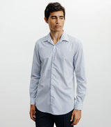 Chemise ville imprimée bleue - IZAC