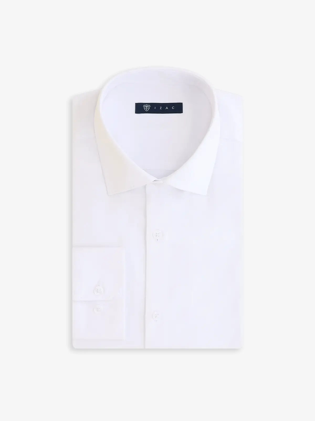 Chemise ville en satin blanche - IZAC