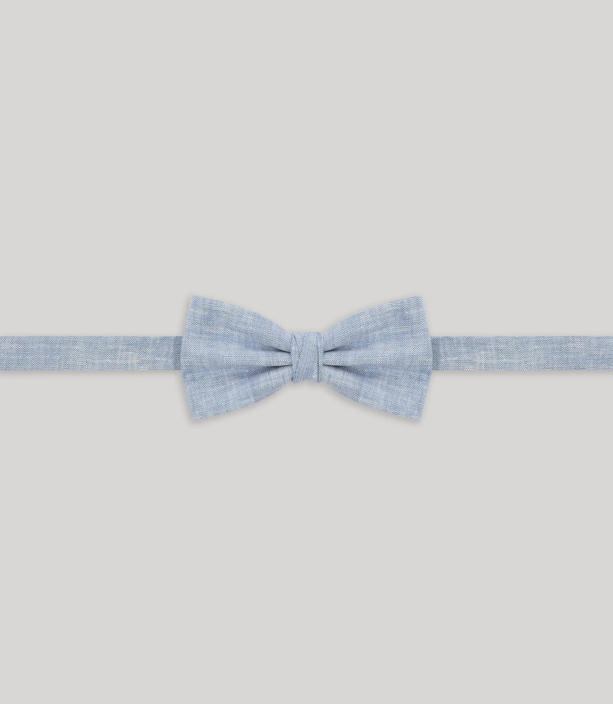 Nœud papillon 100% lin ciel - IZAC