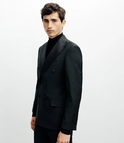 Costume croisé noir - IZAC
