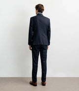 Costume croisé 100% laine bleu marine - IZAC