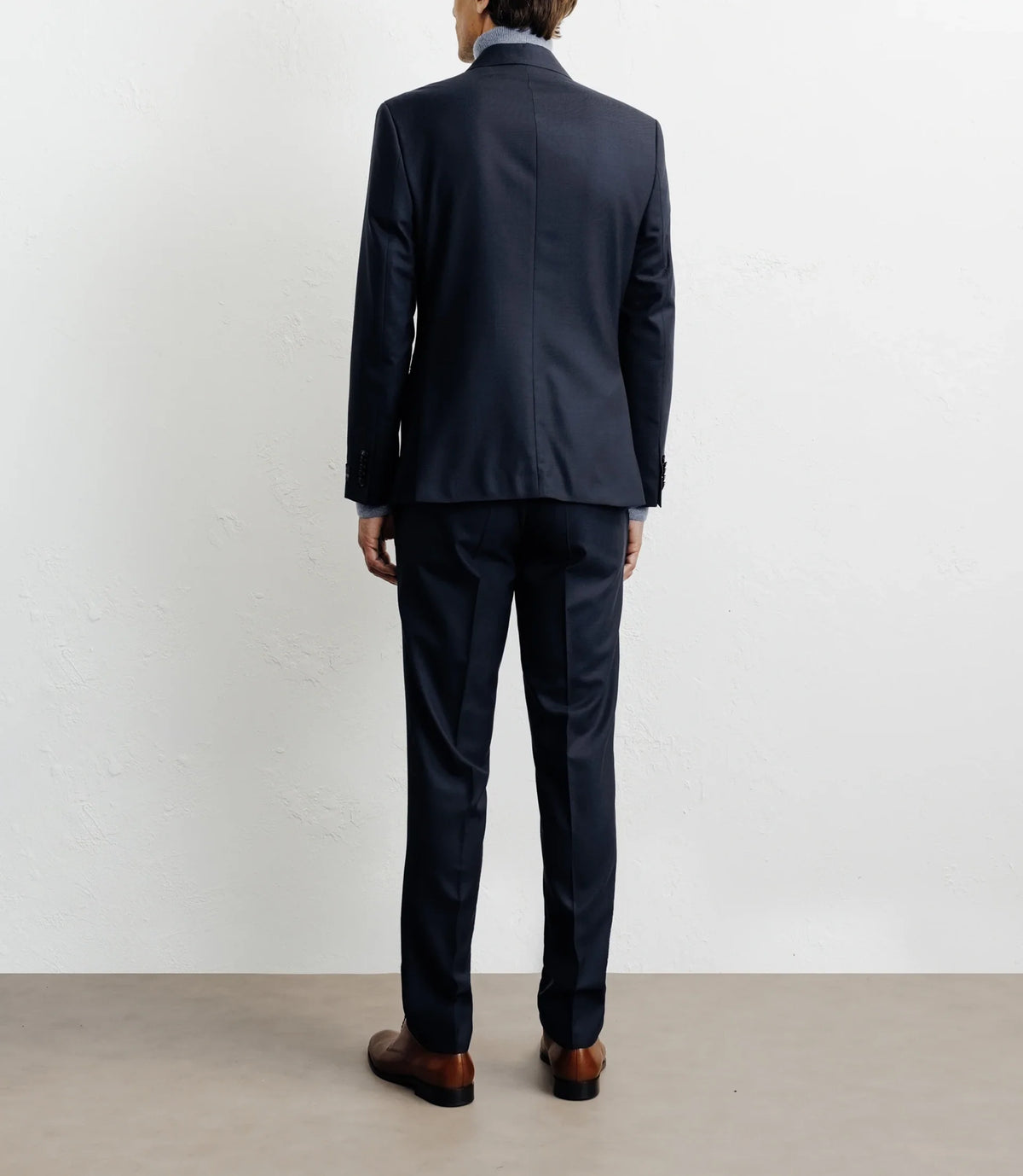 Costume croisé 100% laine bleu marine - IZAC