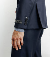 Costume croisé 100% laine bleu marine - IZAC