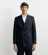 Costume croisé 100% laine noir - IZAC