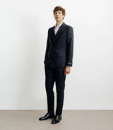 Costume croisé 100% laine noir - IZAC