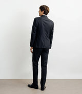 Costume croisé 100% laine noir - IZAC