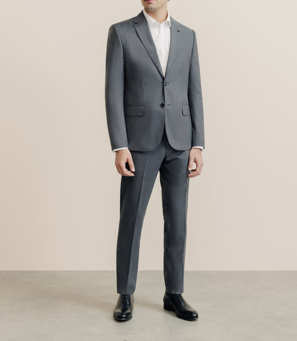 Costume 100% laine gris - IZAC