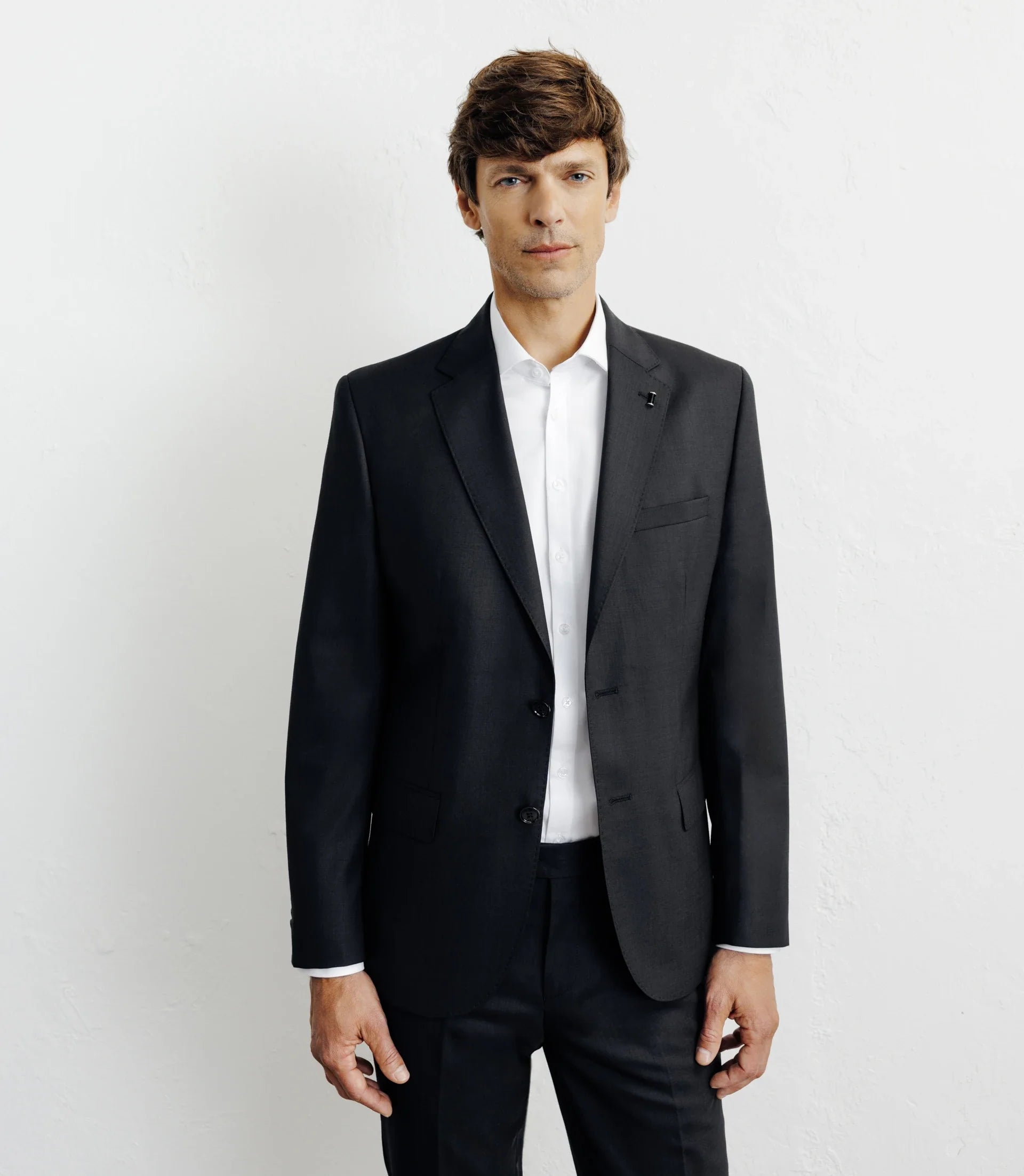 Costume 100% laine noir - IZAC