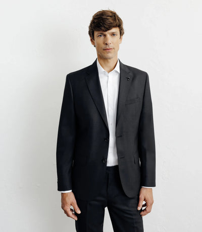 Costume 100% laine noir - IZAC