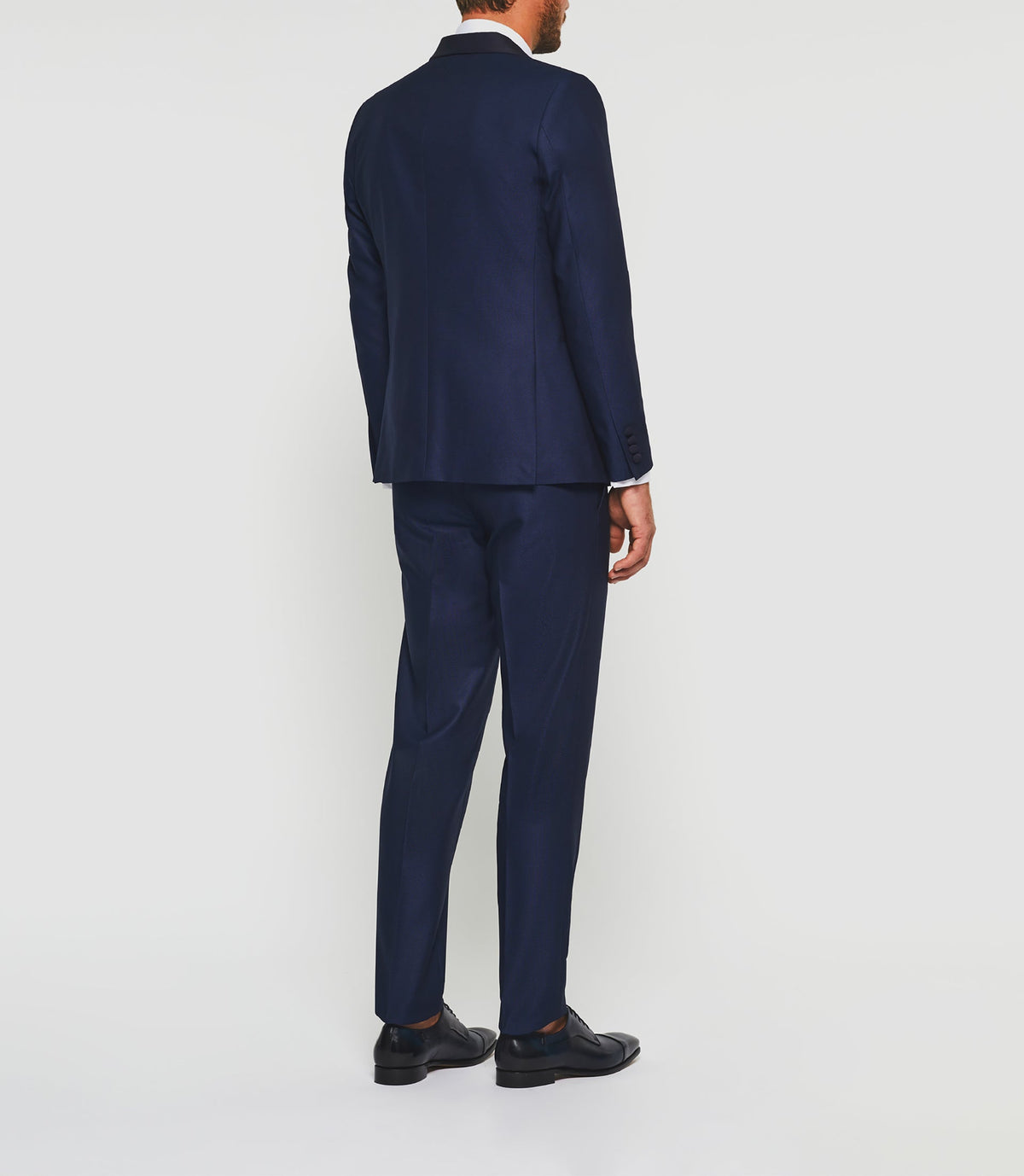 Costume cérémonie col châle bleu "Fabio" - IZAC