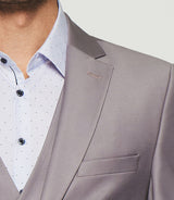 Costume 2 boutons en laine parme foncé FAVORI - IZAC