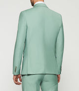 Costume 2 boutons en laine vert clair FAVORI - IZAC