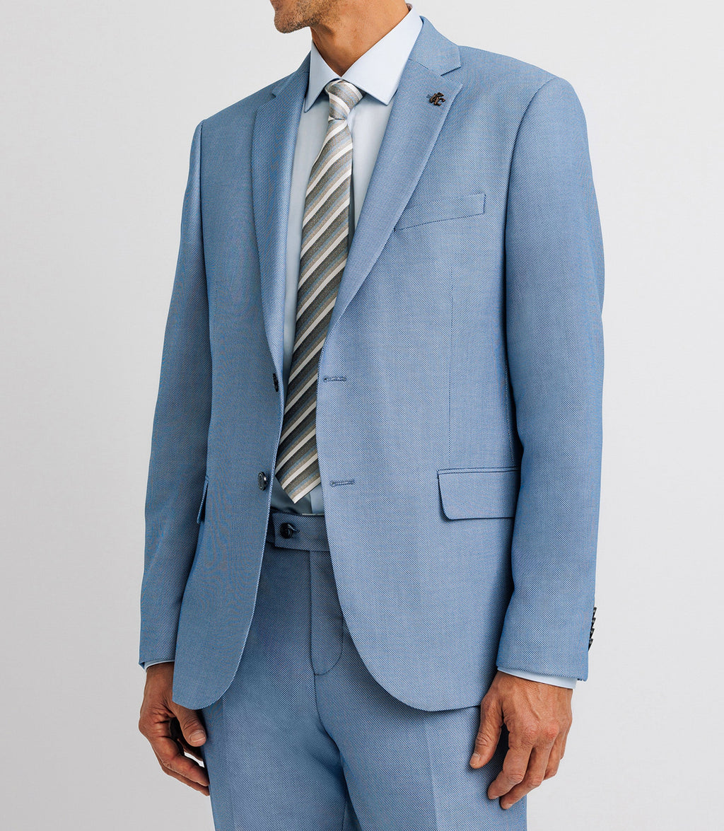 Costume 2 boutons bleu ciel - IZAC