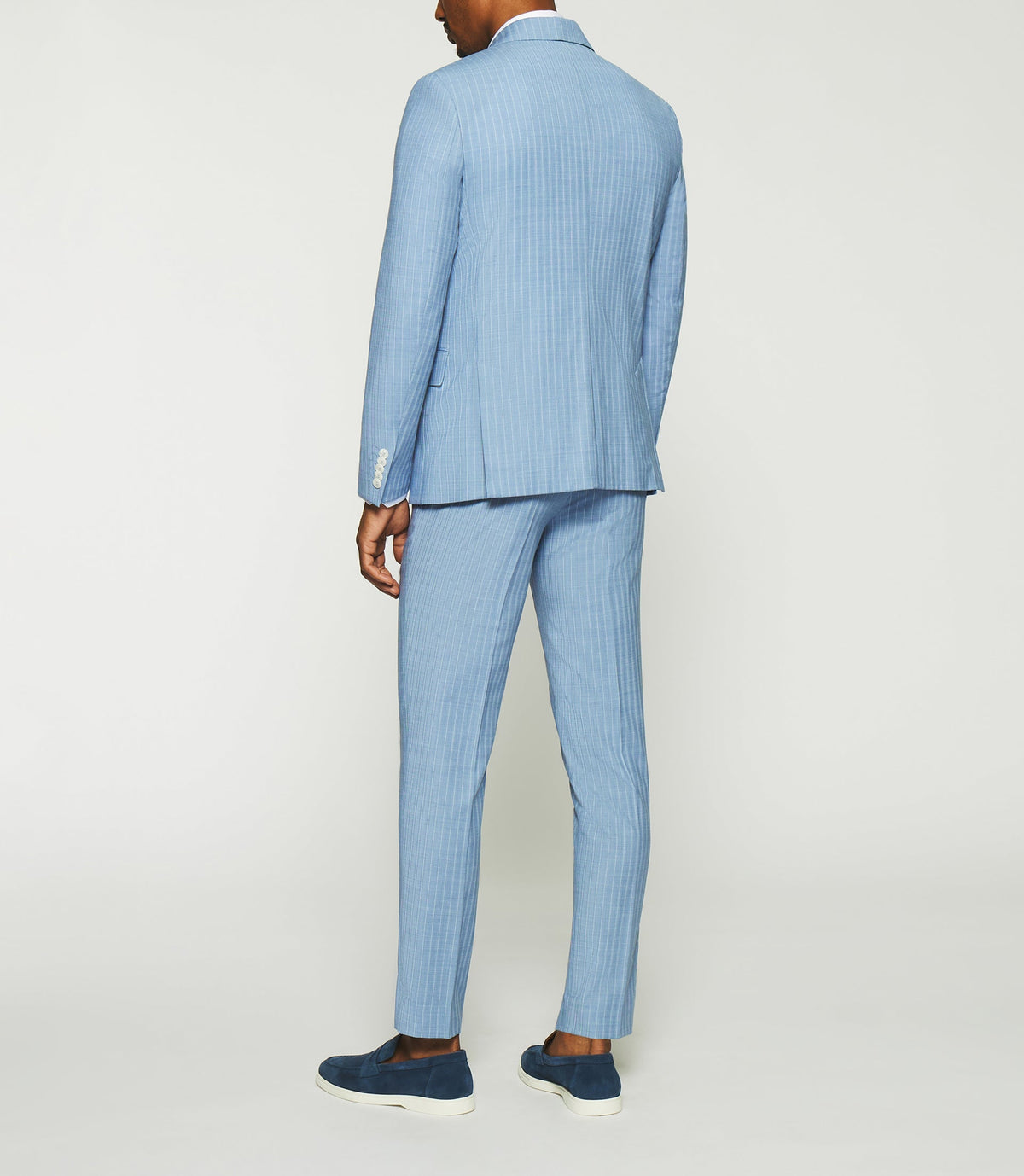 Costume à rayures tennis bleu ciel FERNO - IZAC