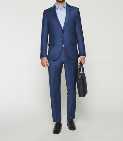 Costume 2 boutons bleu FIGLI - IZAC