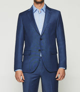 Costume 2 boutons bleu FIGLI - IZAC