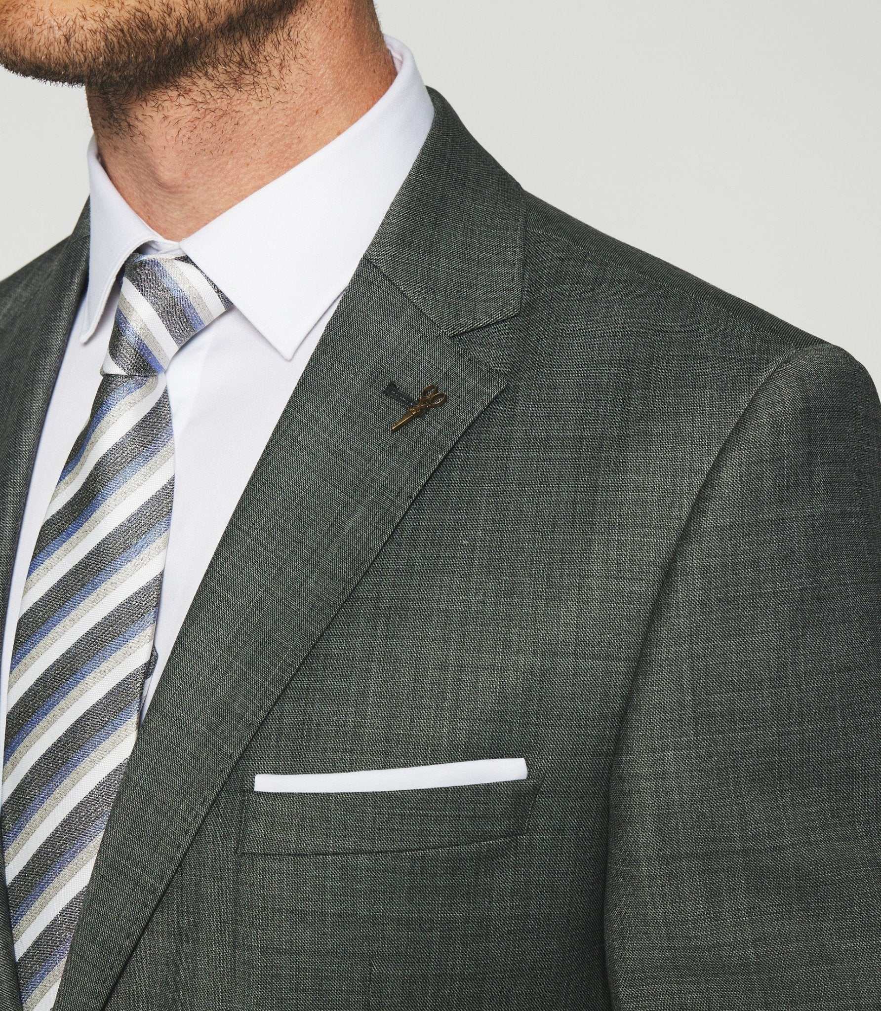 Costume 2 boutons gris FIGLI - IZAC