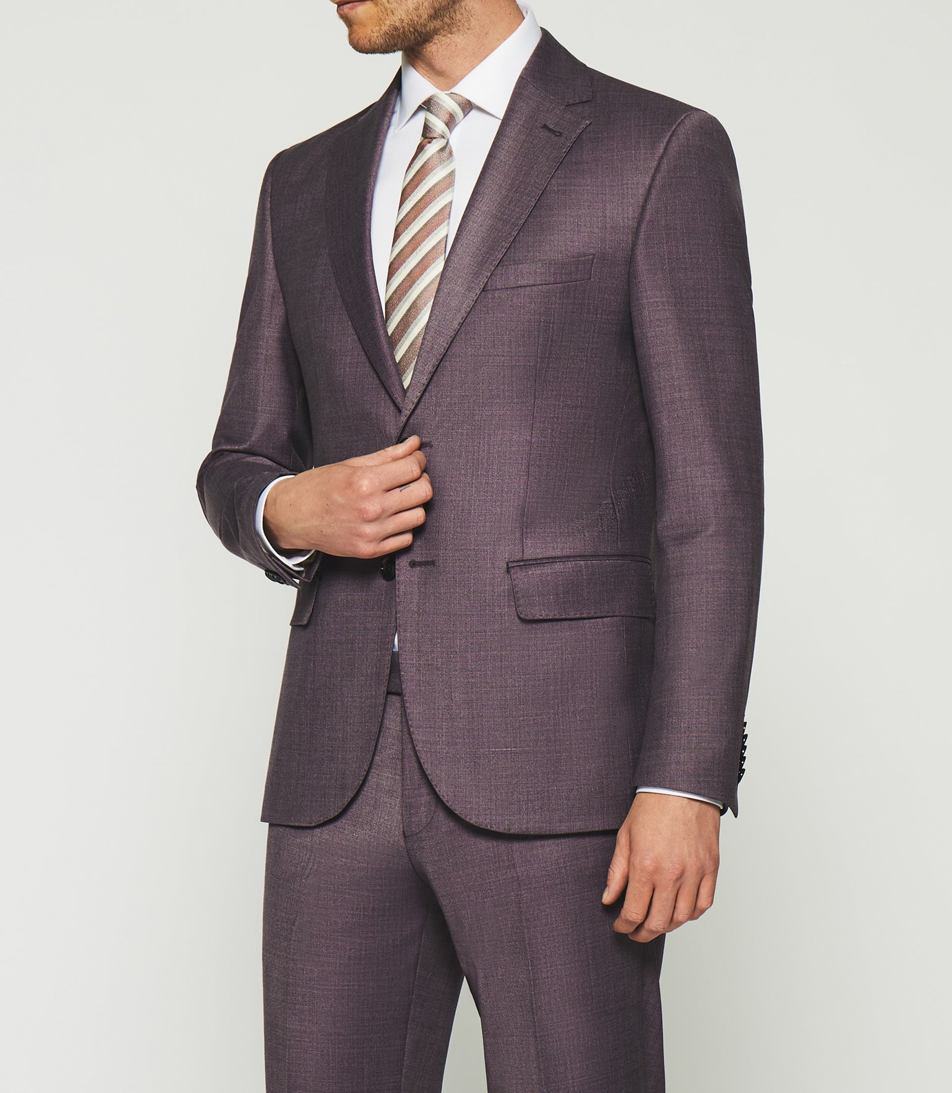 Costume 2 boutons violet FIGLI - IZAC