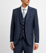 Costume 2 boutons en laine bleu marine - IZAC