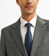 Costume 2 boutons en laine gris moyen - IZAC