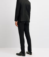 Costume 2 boutons en laine noir - IZAC