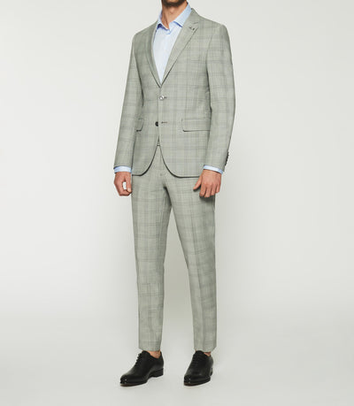 Costume à carreaux fenêtre gris 2 boutons FORIO - IZAC