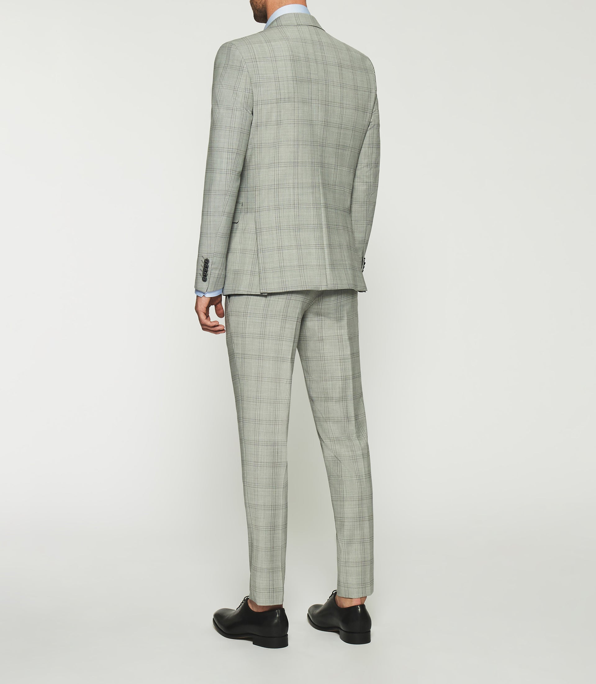 Costume à carreaux fenêtre gris 2 boutons FORIO - IZAC