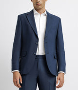 Costume à carreaux 2 boutons bleu marine - IZAC