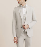 Costume 2 boutons soyeux mastic - IZAC