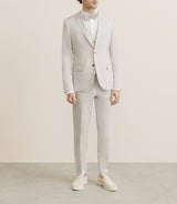 Costume 2 boutons soyeux mastic - IZAC