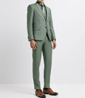 Costume 2 boutons laine vert clair - IZAC