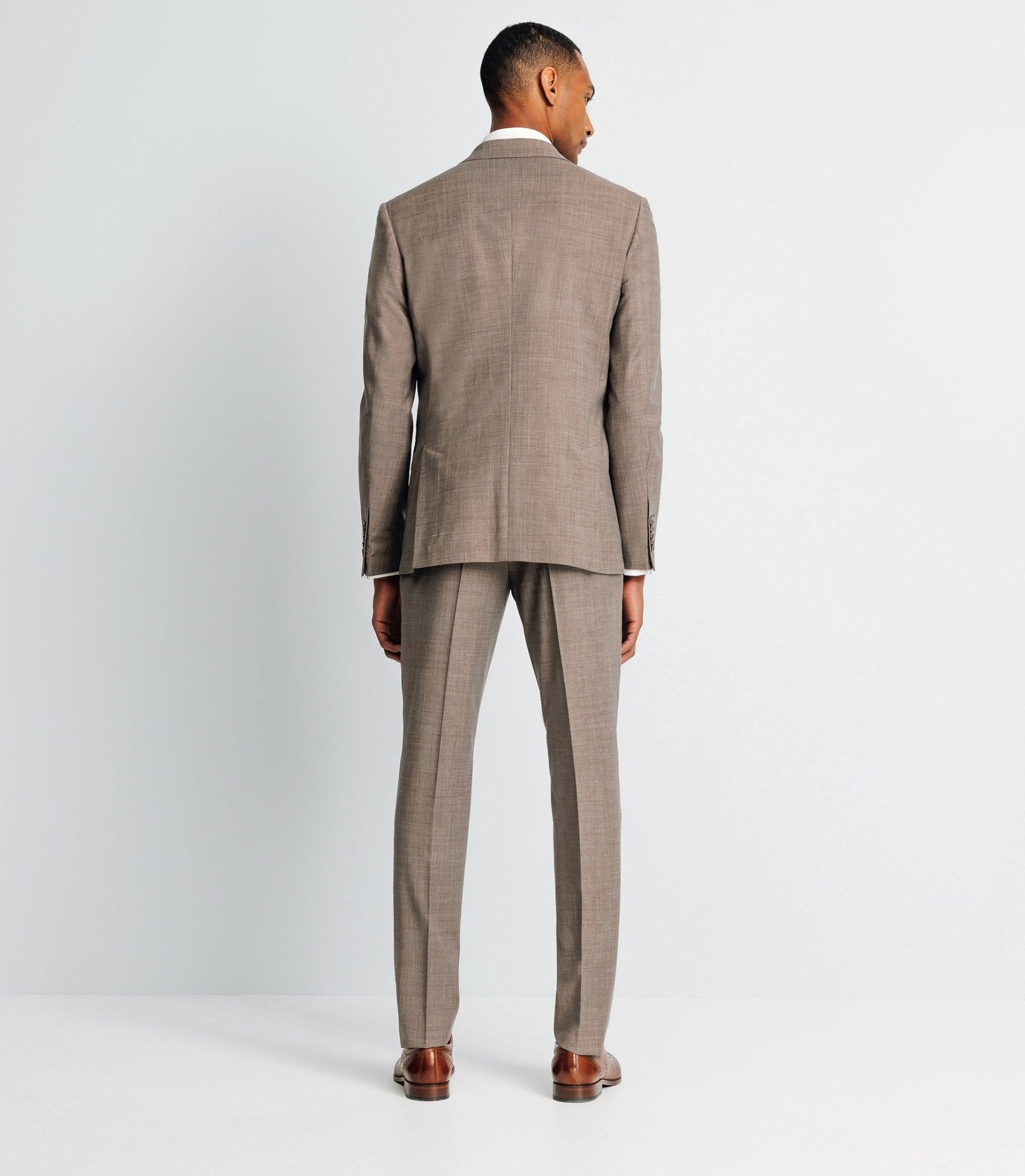 Costume d'été 2 boutons marron clair - IZAC