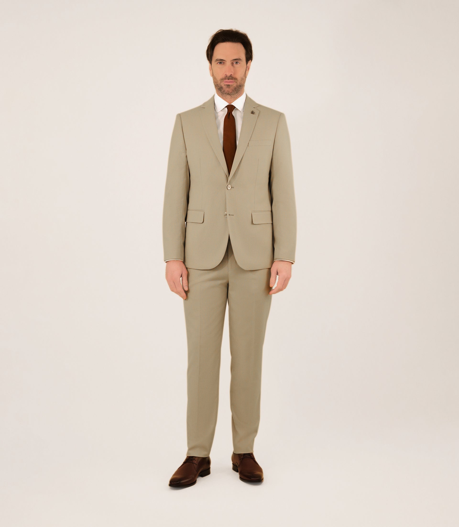 Costume 2 boutons beige - IZAC