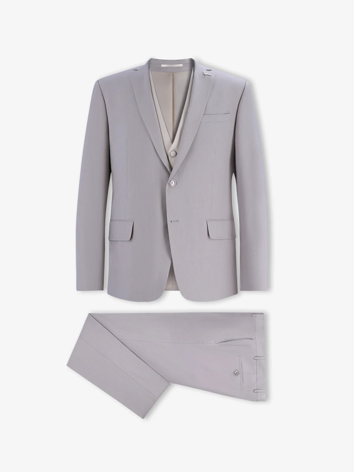 Costume 3 pièces cérémonie beige - IZAC