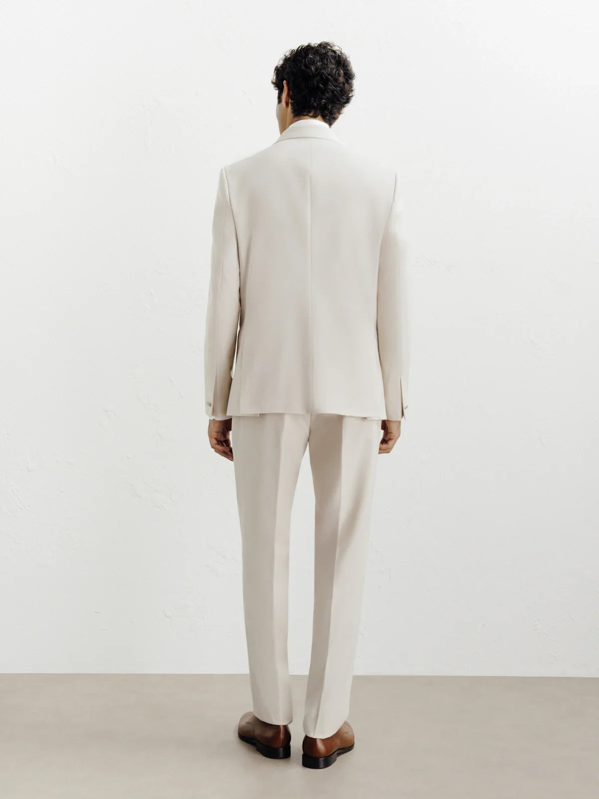 Costume croisé ecru - IZAC