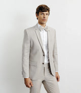 Costume 2 boutons laine beige - IZAC