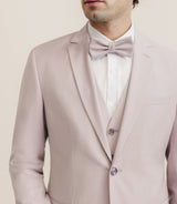 Costume 2 boutons laine majoritaire rose - IZAC