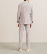 Costume 2 boutons laine majoritaire rose - IZAC