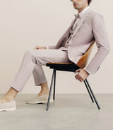 Costume 2 boutons laine majoritaire rose - IZAC