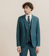 Costume 2 boutons laine majoritaire vert - IZAC