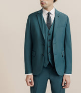 Costume 2 boutons laine majoritaire vert - IZAC