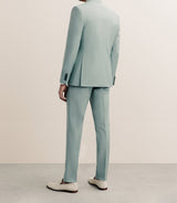 Costume 2 boutons laine majoritaire vert clair - IZAC