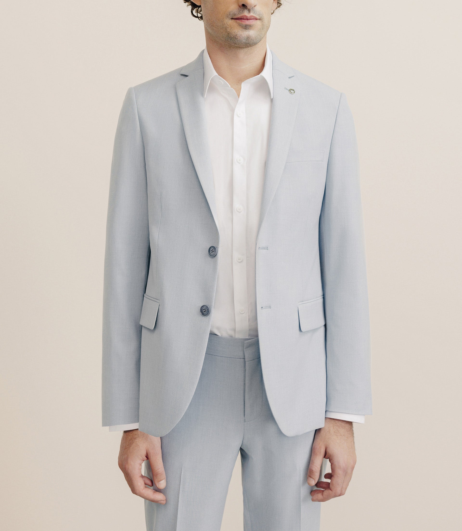 Costume avec poches bleu ciel - IZAC