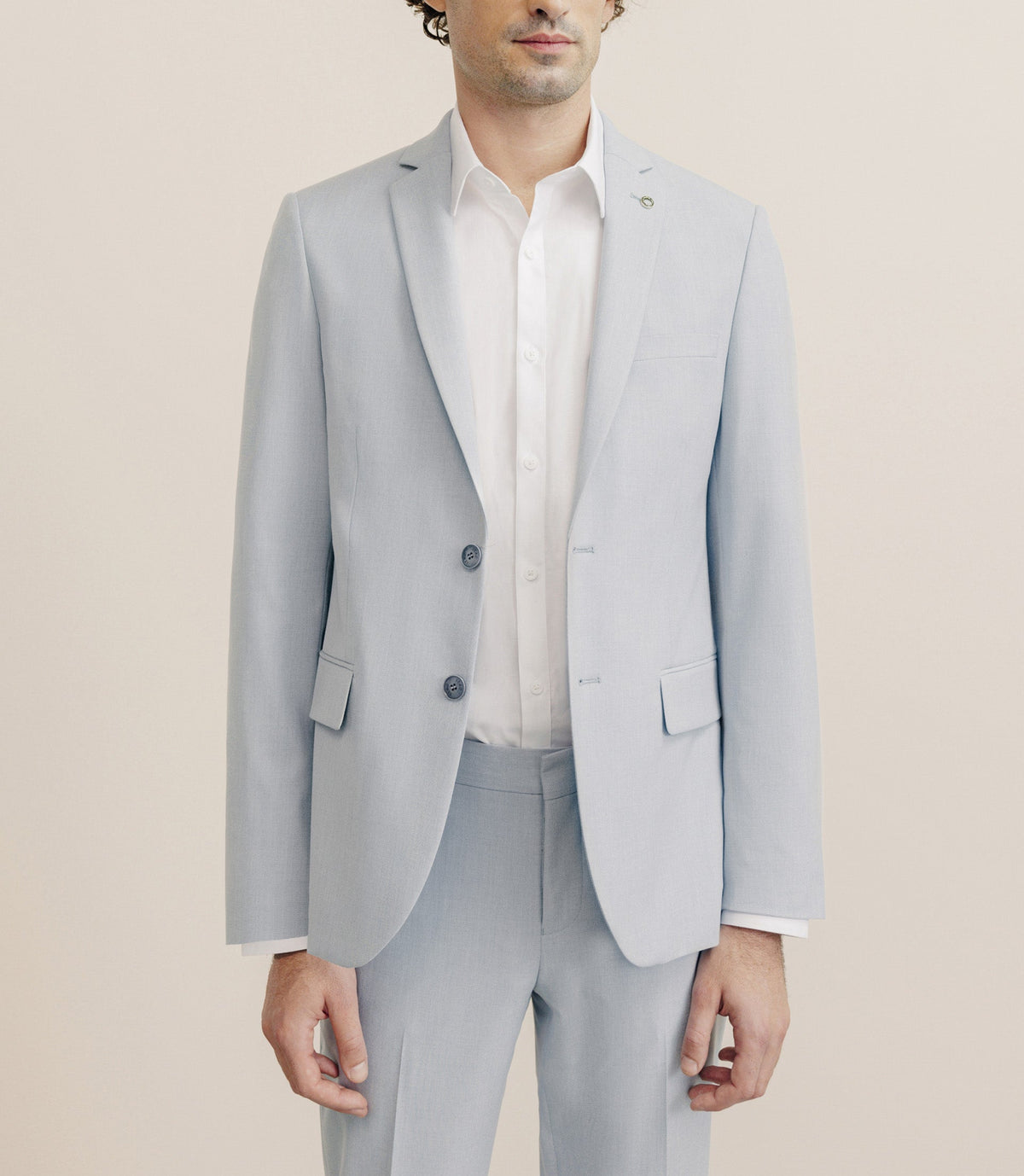 Costume avec poches bleu ciel - IZAC