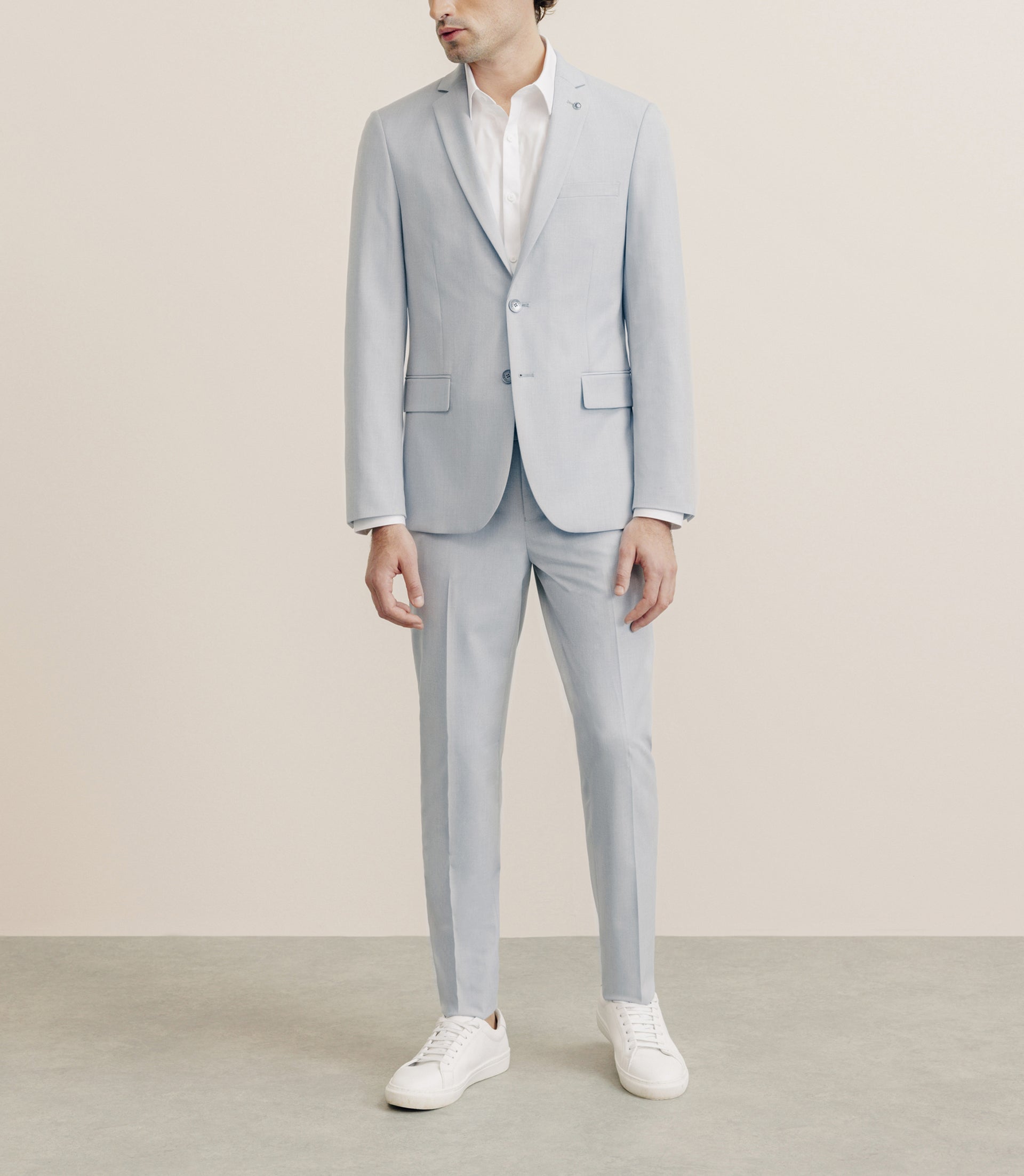 Costume avec poches bleu ciel - IZAC