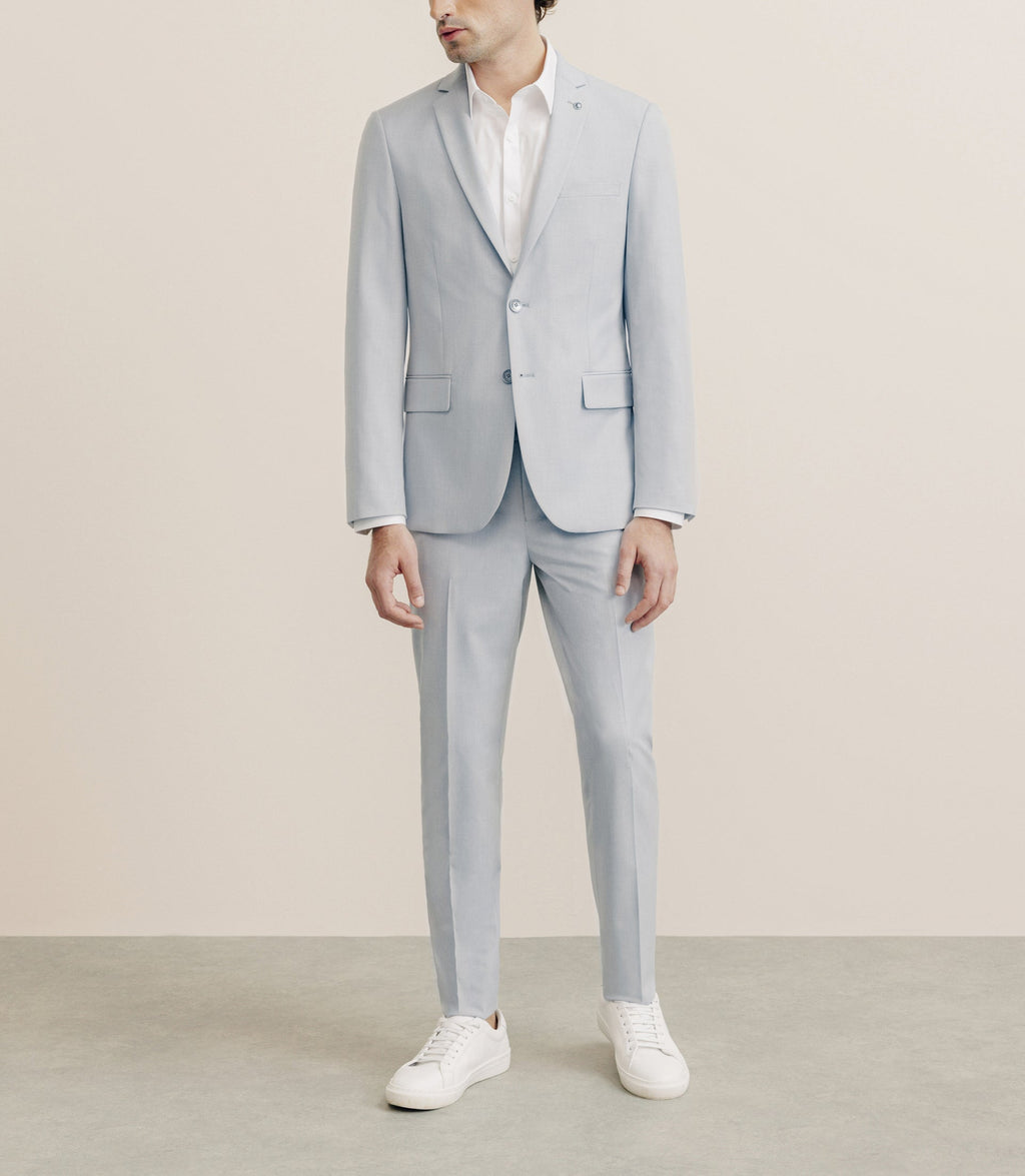 Costume avec poches bleu ciel - IZAC