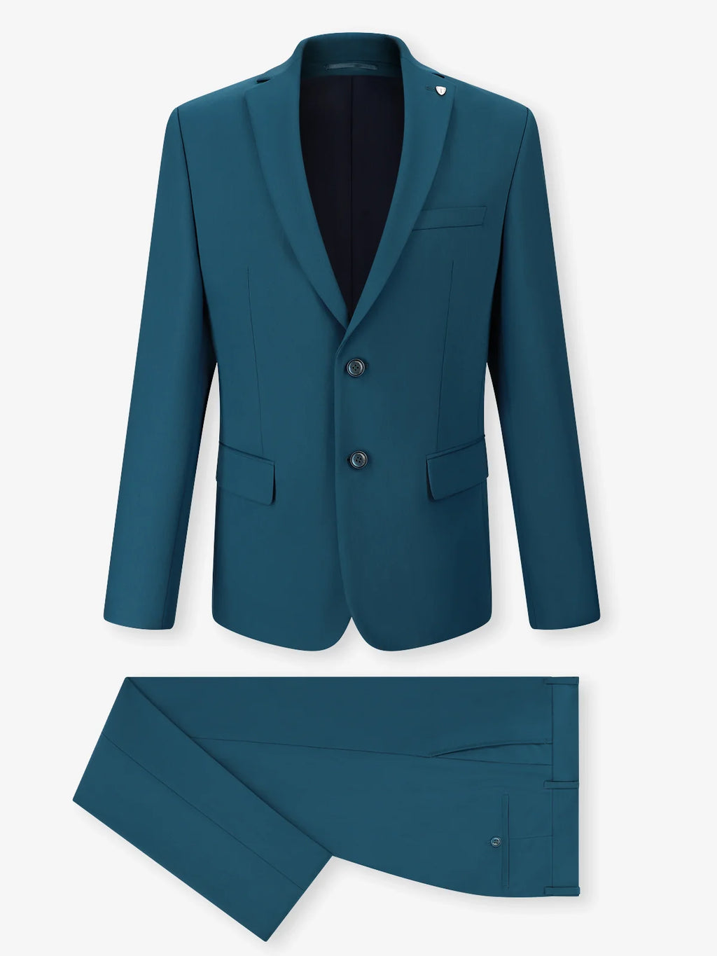 Costume 3 pièces cérémonie bleu vert - IZAC