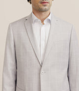 Costume en tissu carreaux beige - IZAC